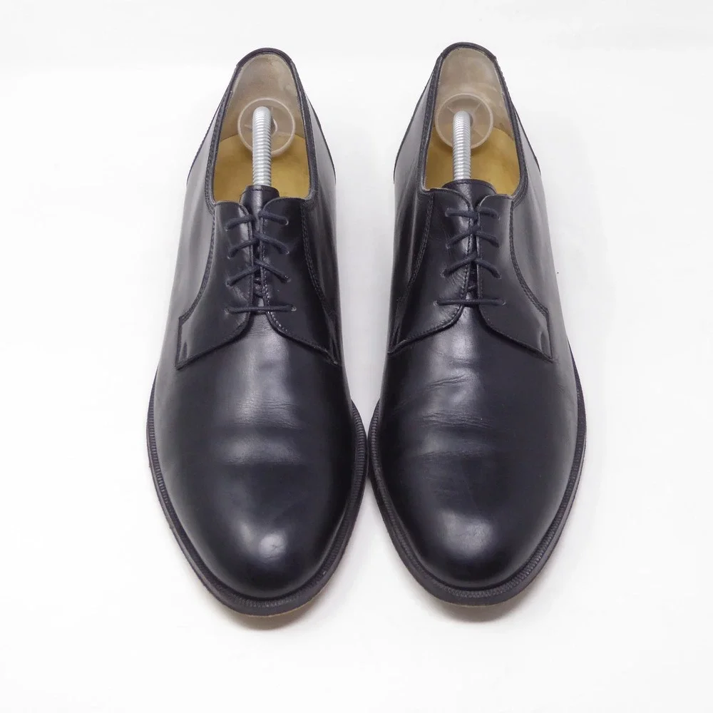 Vintage Cole Haan Mens Derby Oxfords Shoes Black Leather Made in Italy 12 M